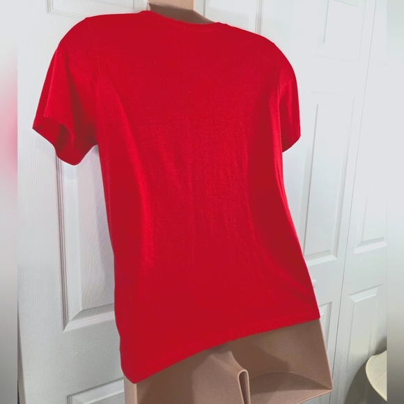 Way To Celebrate Patriotic Red "All American Summer" Cat Short Sleeve Shirt XXL - Picture 8 of 11